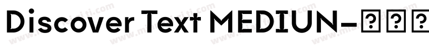 Discover Text MEDIUN字体转换